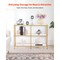 3-Tier Glass Console Table Modern Sofa Side Table with Iron Legs for Living Room Hallway